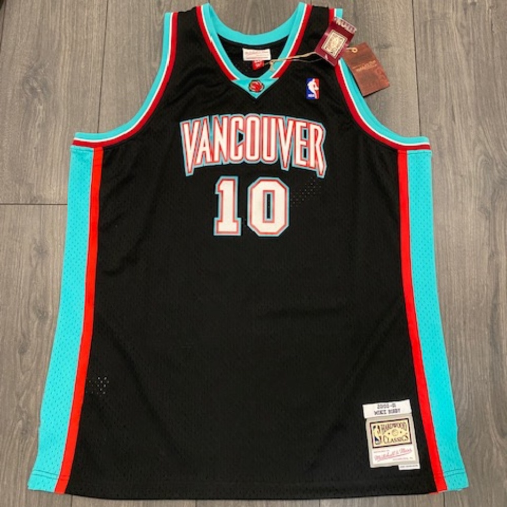 Mitchell & Ness Vancouver Grizzlies Mike Bibby Jersey NWT